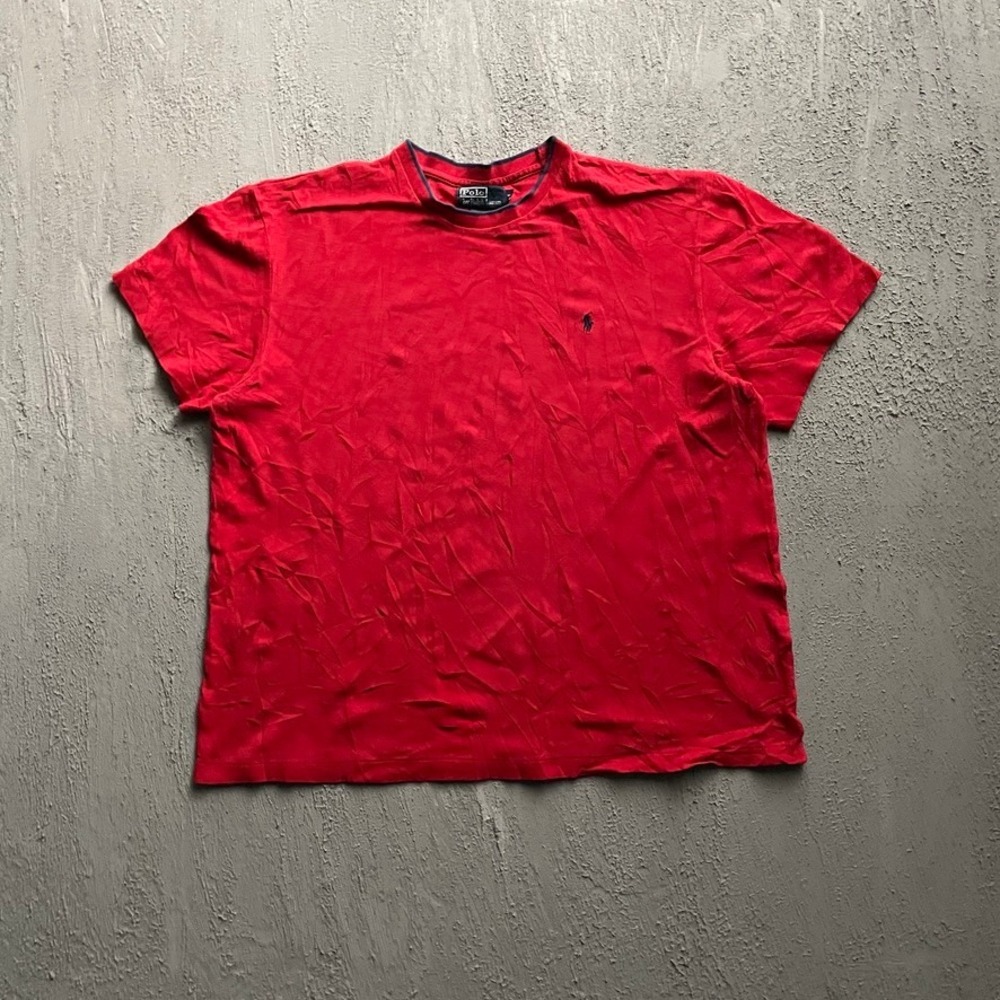 Vintage‎  Polo Ralph Lauren Shirt Mens XL Red 90s